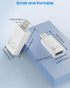 MoKo USB C Female to Lightning Male Adapter, Lightning Male to USB-A Female OTG Adapter Connector for iPhone 14/13/12/11 Pro Max/iPad/iPod/AirPods...
