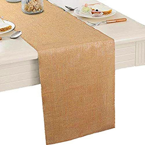 (TM) 12 X 108'' Natural Hessian Table Runners Rustic Burlap Wedding Jute Party Decor Bunting...