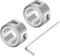 uxcell Set Screw Shaft Collar for 8mm Shaft, 2pcs Clamping Collars 14mm OD, 8mm Thickness, Aluminum Alloy Clamp-On Collar with M4 Set Screws and a...