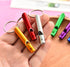 100 Pieces Emergency Whistle with Keychain Aluminum Whistle Survival Whistle Key Chain for Camping Hiking Boating Hunting Fishing...