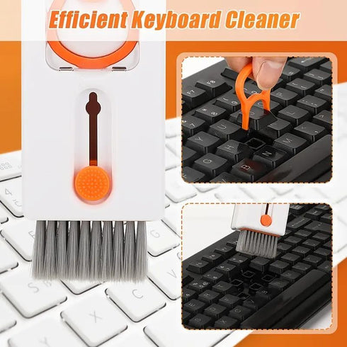 11-in-1 Keyboard Cleaning Kit, Laptop Cleaning Kit Keyboard Brush Cleaner Electronics Cleaner for Cell Phone/Earbuds/Camera Lens/Computer with Mul...