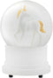 Elanze Designs Pearl White Unicorn 100MM Sturdy Wind Up Musical Glitter Water Snow Globe Tabletop Dresser Nightstand Figurine Decoration Plays Tun...