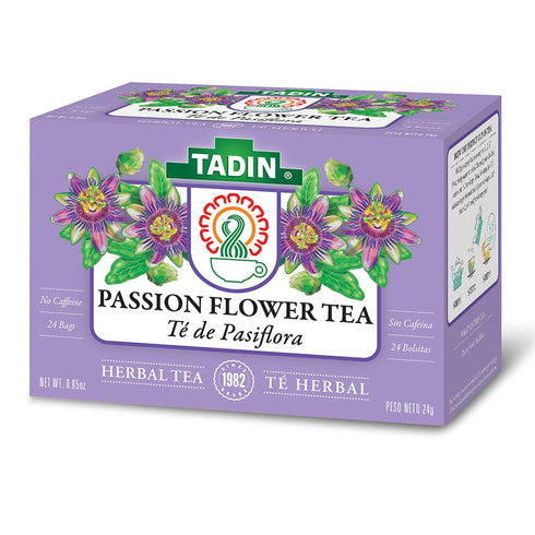 3 PACK Tadin Tea, Pasiflora - Passion Flower Tea, 72 Tea Bags - Relax Mind Muscle Pasiflora...