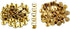 DGOL 50 Pairs Brass Backscrews Golden Leather Fasteners Sturdy Binding Rivets Belt Strap Collar Back Screws PU Studs Length (0.237 inch (6mm))...