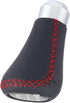Gear Shift Knob, Red Gear Knob Universal Car Gear Knob Shifter PU 6 Speed Gear Shift Knob Shifter Stick Head with 3 Hoses Spade Shift Knob Manual ...