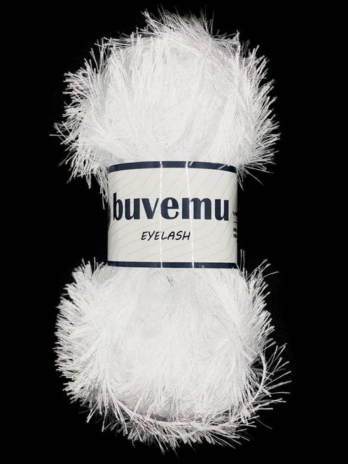 Eyelash Fun Fur Yarn 100 Gram (3.53 Ounces) 175 Yards (160 Meters) (Optical White)......
