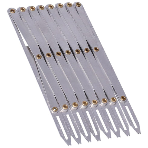 Aluminum Sewing Gauge, Adjustable Expanding Sewing Gauge Button Guide Spacing Device for Buttons Pleats DIY Curtain Accessories...