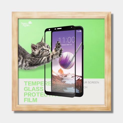 LG Stylo 4 Tempered Glass Screen Protector-(3 Pack) Clear Anti-glare Anti-Fingerprint Anti-Scratch Shatter proof Ultra-thin 9H Full Coverage Silk ...