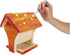 Beetle & Bee Paint a Bird Bistro - DIY Kid Art Craft Outdoor Birdhouse Kit, Bird House Painting Kit for Kids, Hardware & Glue Included- 4 Paints, ...