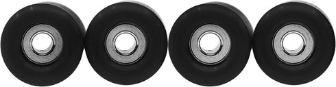 Teak Tuning Eco 85D CNC Poly Fingerboard Wheels - Street Shape, 7.5mm Dia., 5mm Wide - Black Colorway...
