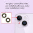 Dogxiong 2pcs/Set Rear Back Camera Glass Lens Replacement for iPhone 14 for iPhone 14 Plus Glass Camera Lens Covers Replacement with Adhesive Prei...