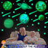 UNTOLD PLANETS 195+PCS Glow in The Dark Planets for Ceiling Decorations, Star Stickers Sun, Moon Pluto Wall Stickers for Kids, Boys Room Decor, Wa...