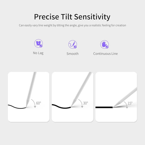 Bluetooth Stylus Pen Fit for iPad Pro 12.9-inch (5th Generation) 2021 Model A2378 A2461 A2379 A2462 with Camera Shutter Remote Control, Tilt Sensi...