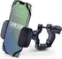 Bike & Motorcycle Phone Mount - for iPhone 14 Pro (13, 12, SE, Plus/Max), Galaxy s22 or Any Cell Phone - Universal Handlebar Holder for ATV, Bicyc...