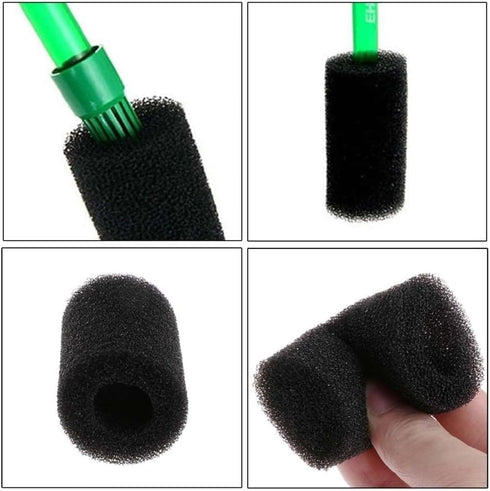 5Pcs Black Aquarium Filter Sponges,Aquarium Pre-Filter Sponges Filter Intake Sponge Strainer Foam Guard Cover for Freshwater and Saltwater Fish Ta...