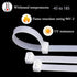 Zip Ties 16 Inch 100 per pack with 70 Pounds Tensile Strength Heavy duty cable ties White Self-Locking Nylon Wire Ties...