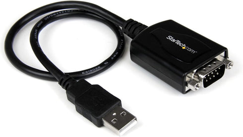 StarTech.com 1 ft. USB to RS232 Serial DB9 Adapter Cable with COM Port Retention - Up to 920 kpbs USB A to DB9 Serial Adapter (ICUSB232PRO)...
