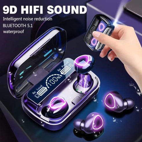 M10 Wireless Earbuds Bluetooth 5.1 TWS Earphones Full Touch Control Headphones Built-in Microphone Immersive Sound Quality Ensure Fast Stable & Au...