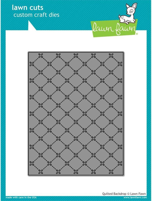 LAWN FAWN Lawn Cuts Custom Craft Die-Quilted Backdrop, Grey...