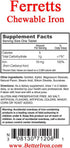 Ferretts Chewable Iron Supplement, 60 Chewable Tablets, 18mg of Iron...