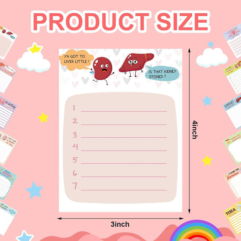 12 Pads Nurse Notepads 3 x 4 Inch Pun Funny Nursing Appreciation Notepads Medical Themed Notepad Self Adhesive Memo Pad for Nurse Gifts School Stu...