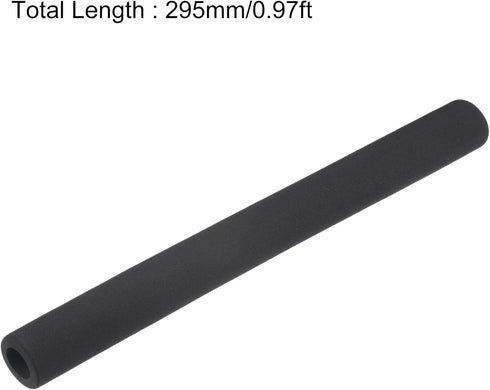 uxcell Foam Tubing for Handle Grip Support, Pipe Insulation, 17mm ID 27mm OD 295mm Length Black 2pcs...