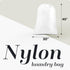 Nylon XL Laundry Bag - Locking Drawstring Closure, Machine Washable, These Large Bags Will Fit a Laundry Basket and Strong Enough to Carry up to T...