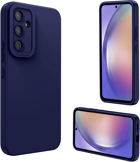 Samsung Galaxy a54 5g Case: Liquid Silicon Protective Military Grade Armor Samsung a54 Case,Heavy Duty Protection Phone Cases (Blue, a54 5g)...