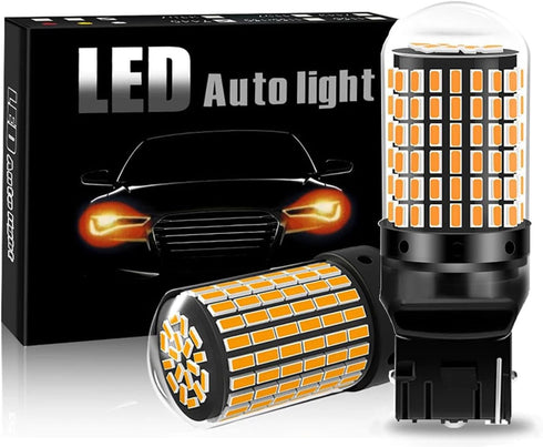 7443 Turn Signal Bulbs Amber Yellow 2023 B1 Series Turn Signal Light 7440 7443NA T20 LED Bulbs Super Bright with Projector Replacement for Car, Tr...