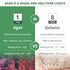 LIVING JIN Agar Agar Powder, 12 oz. Plant-Based Gelatin Powder, Vegan Agar Agar, Vegan Jello, Sugar-Free, 100% Natural Red Algae...