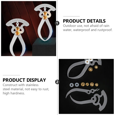 Housoutil Stainless Steel Thickness Gauge Measuring Caliper Calipers Measuring Tool for Woodworking Inside outside Caliper for Woodworking Caliper...