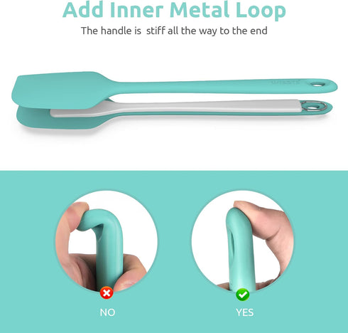 14in Extra Long Silicone Spatula: U-Taste 480ºF Heat Resistant Flexible Baking Mixer Scraper, Large Rubber Mixing Stirring Scraping Seamless Kitch...