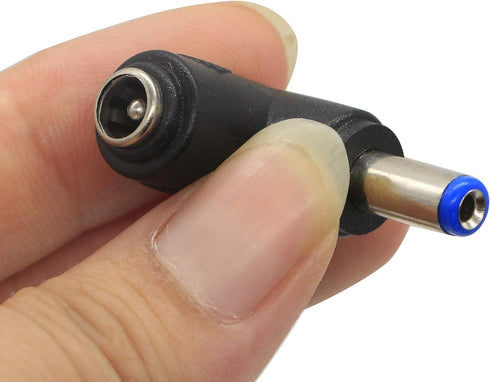 zdyCGTime 90 Degree Angle DC5.5x2.1mm Male to Female Adapter 5 Volt DC Barrel Power Jack Charging Cable Connector for Tablet (DC5.5x2.1mm)(2pack)...