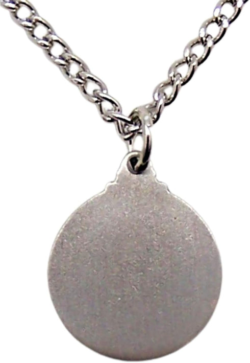 St. Francis of Asssisi Pewter Medal Pendant with Prayer Card 3/4"...