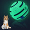 Giggle Ball for Dogs, Interactive Glow Ball Dog Toys, Glow in The Dark Dog Ball Wobble Ball for Small Dogs, Durable Wiggle Ball Dog Toy for Reliev...