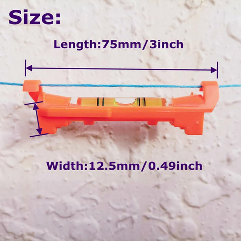 5Pcs Hanging Line Level String levels Tools Used for Layout Brick Working, Site lining, Flooring Decking, Ground, Shed Base, Backyard, Fence, Pier...