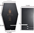 Unique Coffin Cell Phone Stand with Cool Engraved Skeleton for Halloween Goth Office Desk Accessories Supplies - Spooky Phone Holder for iPhone Ip...