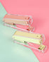 Clear Acrylic Stapler, Desktop Stapler, Office Stapler, Elegant Modern Desk Accessory for The Desk at Home, Office, or School?Golden?...