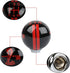 RICKYZHU for Mustang Shelby Cobra GT 500 5 Speed White/Black/Red Manual Gear Shift Knob Shift Knob (Red)...