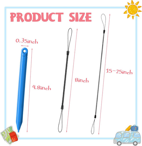 28 Pcs Replacement Stylus Drawing Pen and Lanyard Set for Tablet Writing Tablet LCD for Kids Drawing Board Drawing Pad, Doodle Pad, 4.7 Inch......