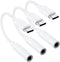 USB-C to 3.5 mm Headphone Jack Adapter, 3 Pack USB C to Aux Audio Dongle Cable Cord Compatible with iPhone 15 Series, iPad Pro, Samsung Galaxy S23...