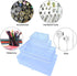 8 Pieces Mixed Sizes Rectangular Empty Mini Clear Plastic Organizer Storage Box Containers for Craft Projects...