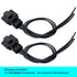 Huayicarbpart 2Pcs 4-Wire HID Halogen Headlight Connector Pigtail Harness Plug Compatible with Ford Escape Taurus F150 2013-2021...