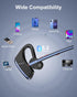 Bluetooth Earpiece V5.2 Wireless Handsfree Headset with CVC8.0 Noise Cancelling Dual Microphone 24Hrs Driving Bluetooth Headset for iPhone Android...
