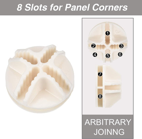 32 Pieces Cube Connectors Plastic Storage Wire Cube Organizer ABS Connectors for Modular Closet Storage Organizer and Wire Shelf (White)...