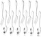 12pcs Stainless Steel Tea Dinner Server Spoon and Cake Fruit Forks Kitchen Accessory Wedding Party for Dessert, Salad, Appetizer, Cocktail(6 Forks...