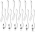 12pcs Stainless Steel Tea Dinner Server Spoon and Cake Fruit Forks Kitchen Accessory Wedding Party for Dessert, Salad, Appetizer, Cocktail(6 Forks...