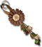 Flower Keychain Purse Tassels Charms Women Handbags Designer Bag Accessories Keyring Decor Sunflower Key Ring 8'' Long (Brown)...