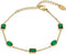Tennis Bracelets for Women, Tennis Bracelet, Green Bracelet, Emerald Jewelry, 18K Gold Plated Emerald Green Bracelets for Women by SNGIA, Amethyst...
