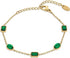 Tennis Bracelets for Women, Tennis Bracelet, Green Bracelet, Emerald Jewelry, 18K Gold Plated Emerald Green Bracelets for Women by SNGIA, Amethyst...